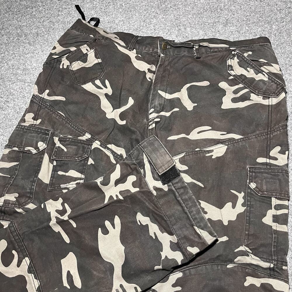 Milwaukee Leather Jeans Mens 38x32 Camo Cargo Pants Biker Cotton Grunge